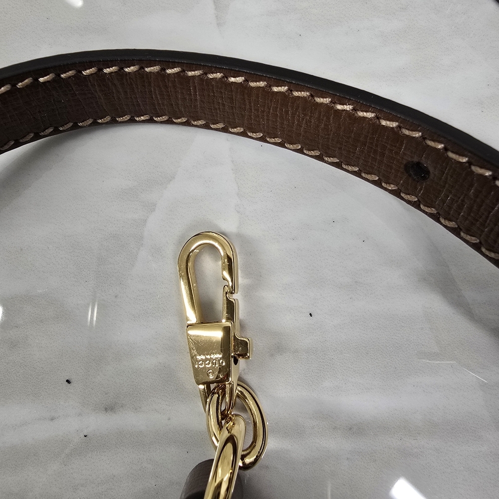 Gucci Brown and Beige Monogram Tote - Picture 8 of 11